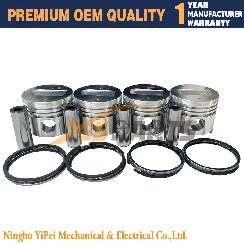4 sets S3L S3L2 S4L S4L2 Engine Piston 78MM and rings For MITSUBISHI Engine or oversize 0.5