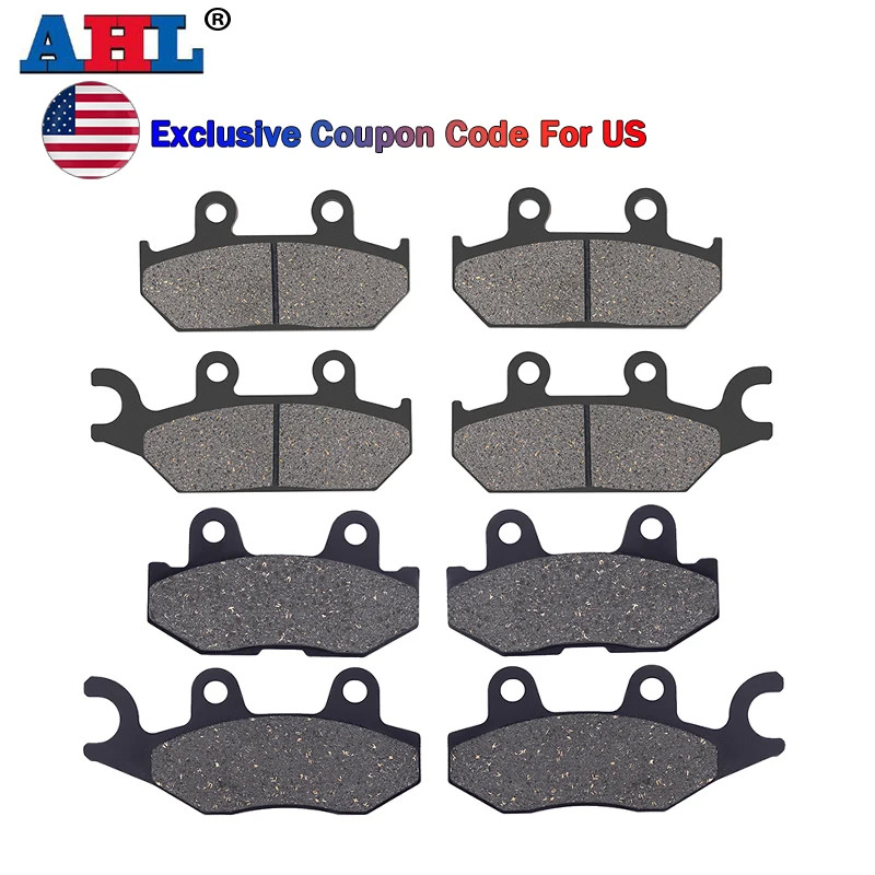 AHL Motorcycle Front and Rear Brake Pads For YAMAHA YXM700E YXC700E YXE85 YXM YXC 700 ES Viking YXE