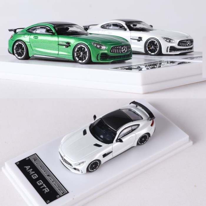MJ 1: 64 Benz Benz AMG GTR จําลองรถรุ่นคอลเลกชัน