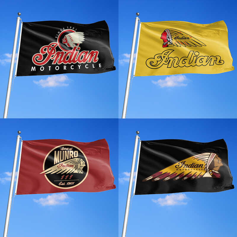 货源 INDIAN MOTORCYCLE 90*150 ซม