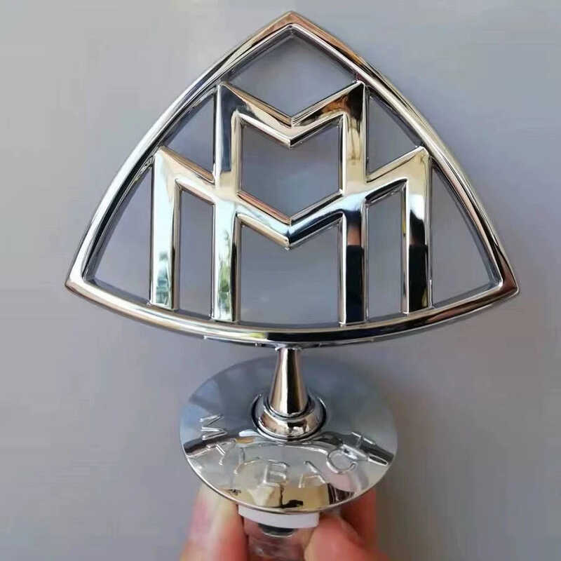 เหมาะสําหรับ Mercedes-Benz Maybach Weiting โลโก้รถ S-Class S450 S480 GLS480 Maybach โลโก้ยืน E-Class
