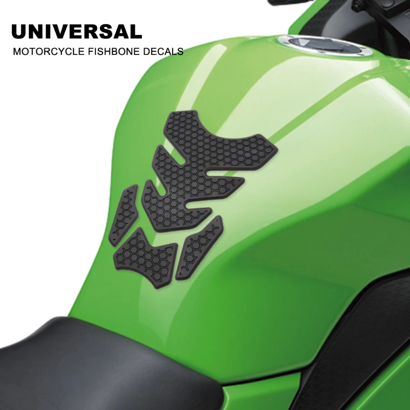 Universal Motorcycle Fish Bone Sticker Gas Fuel Tank Protector Pad Cover Decal  FOR MT-03 MT03 MT 0
