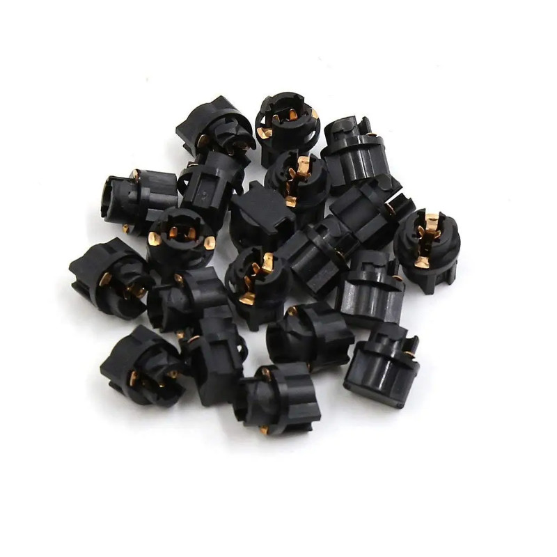 Uxcell 2/5/8/10/20pcs T5 Light Lamp Bulb Socket Adapter Connector Car Auto T5 Dashboard Gauge Light