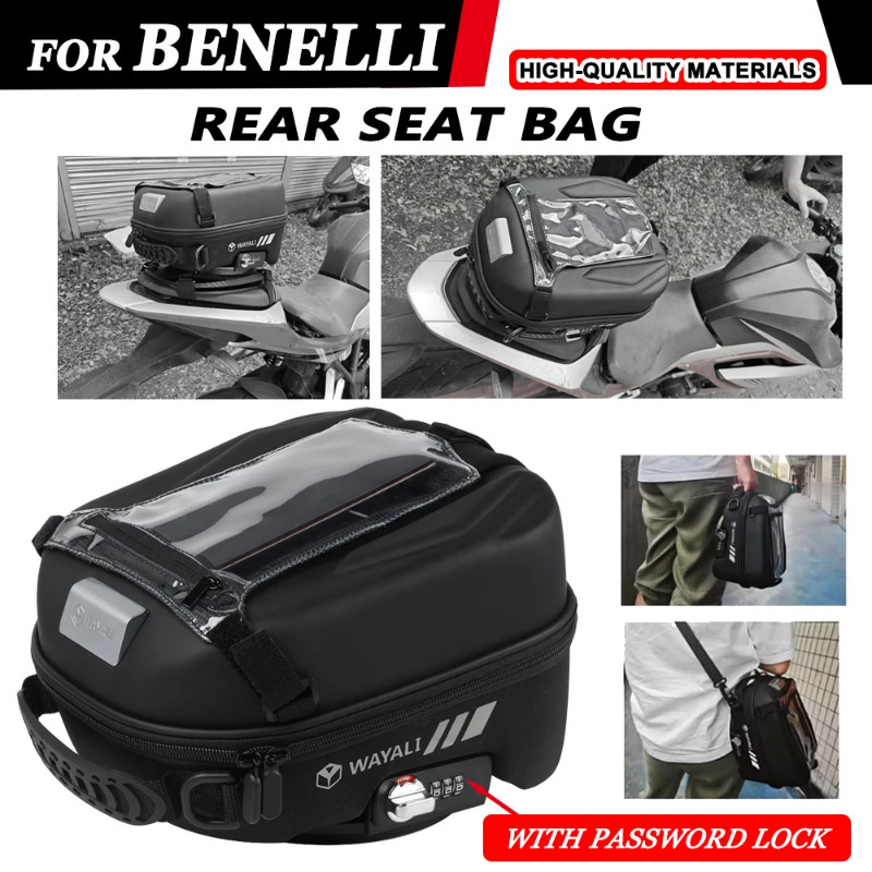 Motorcycle Parts Rear Seat Bag For Benelli TRK702X TRK702 TRK502 TRK 502X Tornado 252R 302R Waterpr