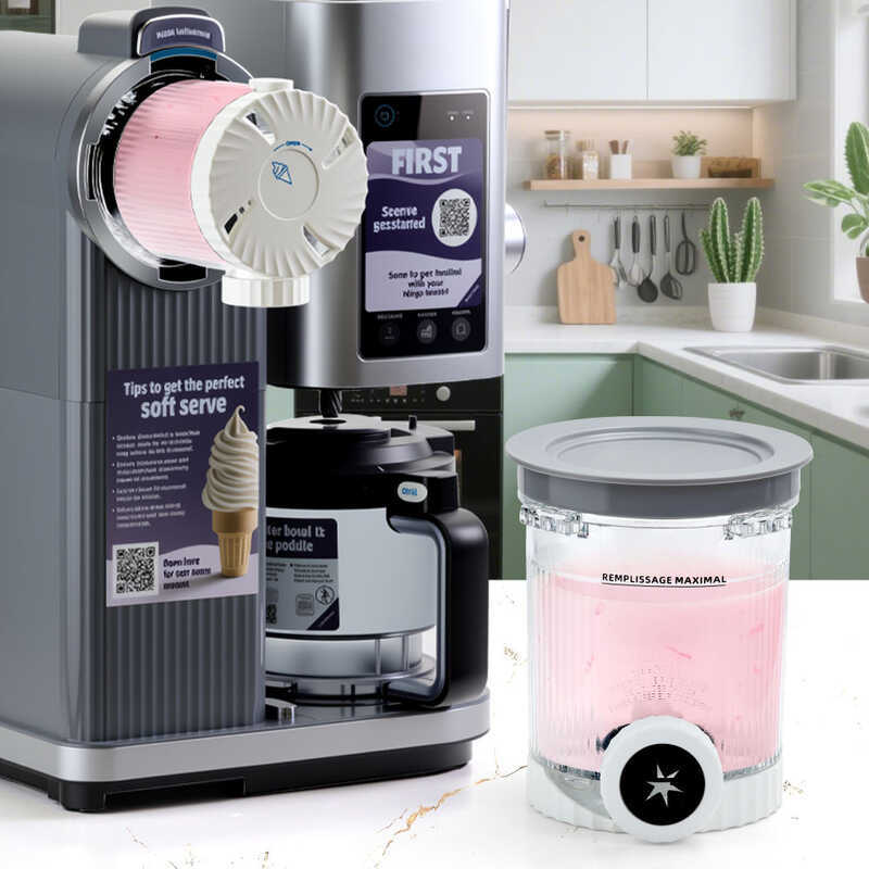 สําหรับไอศกรีม Swirl,ภาชนะ Pint 1 ชิ้นเข้ากันได้กับ Ninja Creami NC701