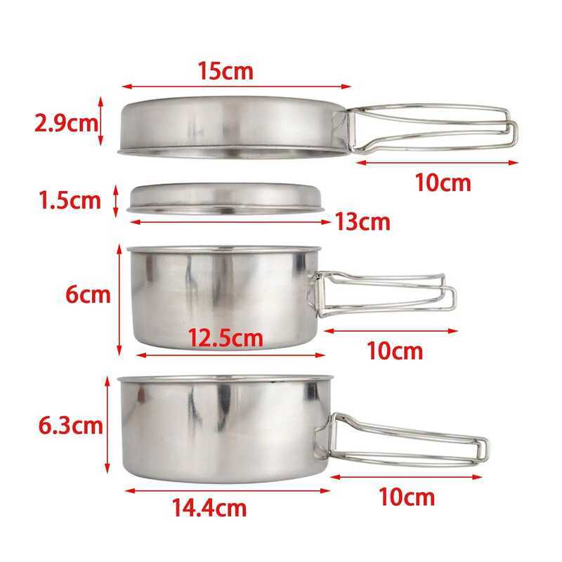 C Camping Pots And Pans Set Camping Cooking Pots Camping Cooking Cookware Set Portable Large Capaci