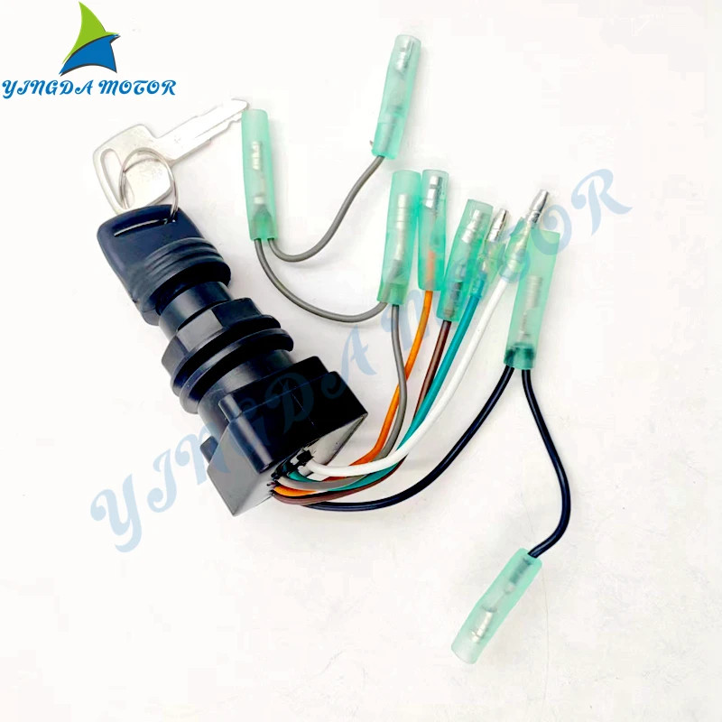 37110-92E01 Ignition Switch Assembly ＆ Key for SUZUKI Outboard 2 Stroke 8HP - 225HP or 4 Stroke 25H