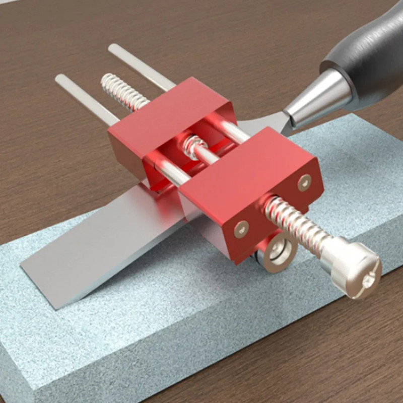 Angle Sharpener Guide Bracket - Aluminum Honing Guide Sharpening Jig for Chisels and Planes Wood Ch