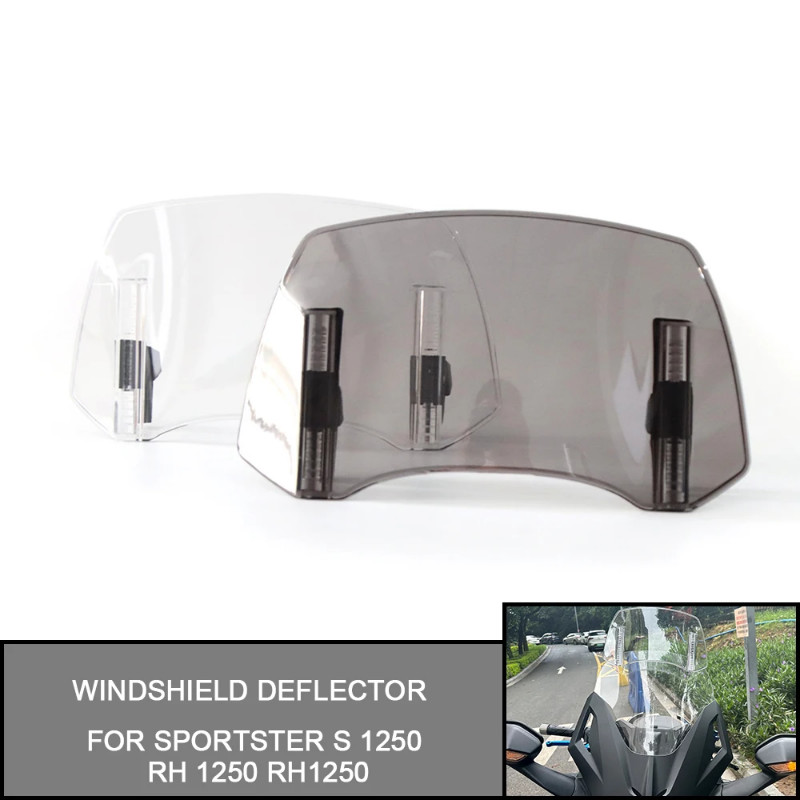 For Sportster S 1250 RH1250 RH 1250 Heighten Windscreen Motorcycle Universal Windshield Extension A