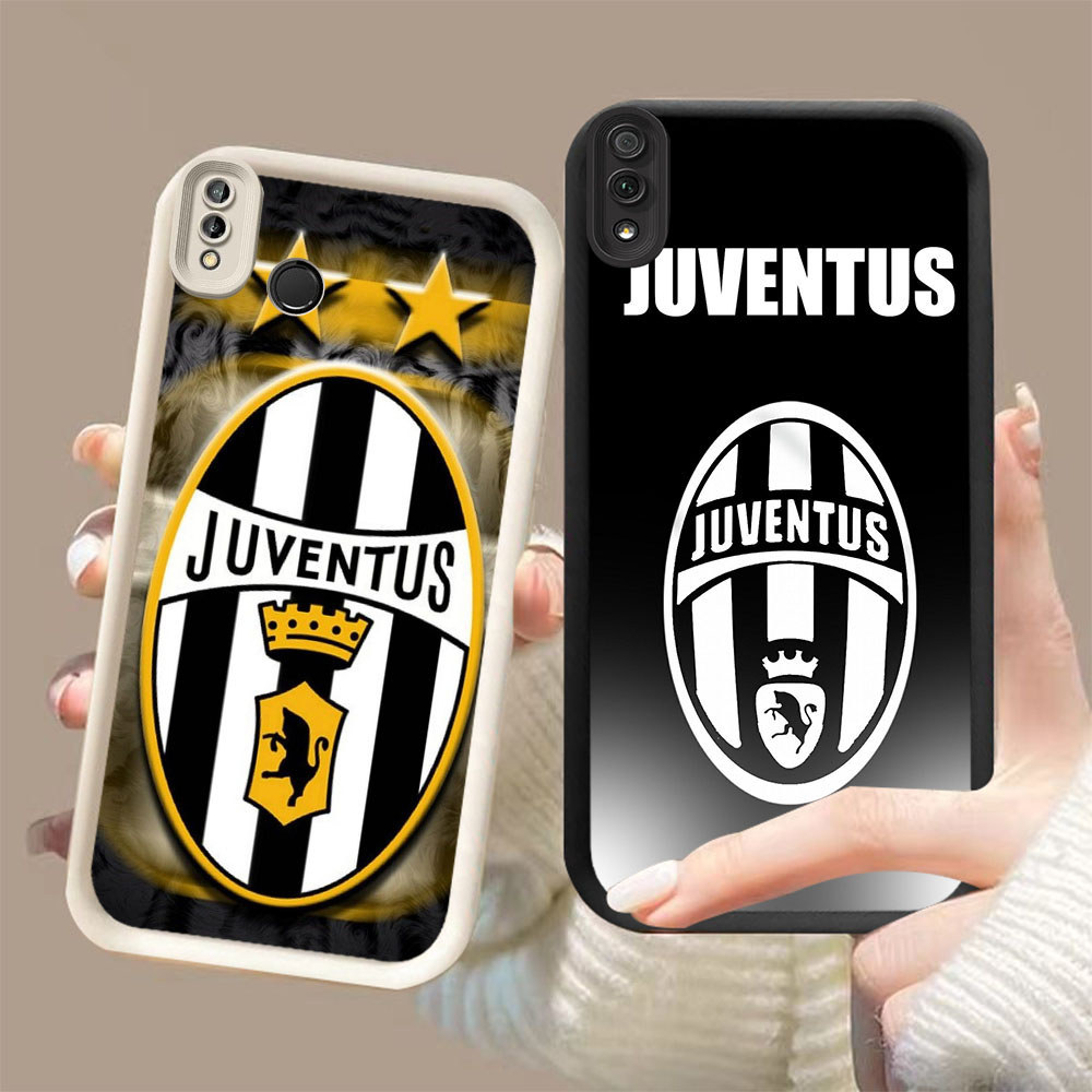 DK-68 JUVENTUS ปลอกซิลิโคนสีดําและสีขาวสําหรับ VIVO Y81S Y66 Y91 Y95 Y91i V9 Y81 Y93 Y91C