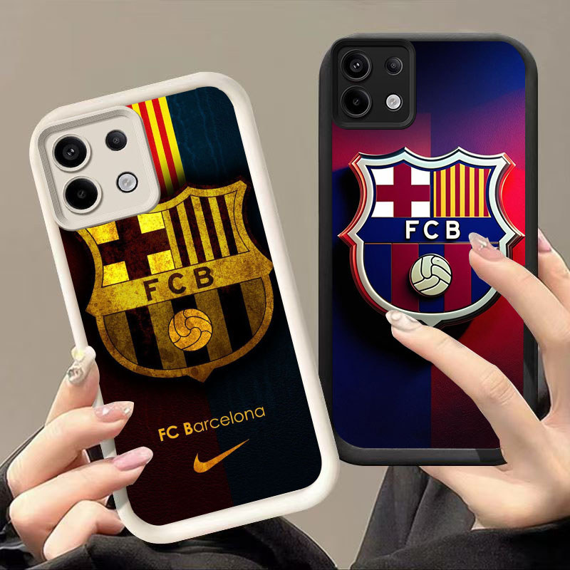 DK-55 Barcelona LOVE ปลอกซิลิโคนสีดําและสีขาวสําหรับ Infinix Tecno ITEL สมาร์ท POP Spark Pova 20 P65