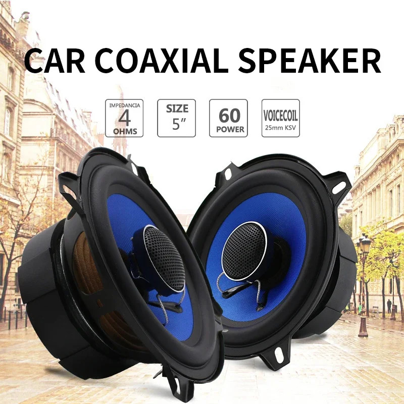 Car Coaxial Speaker K-05 Coaxial High-midrange Car Speaker Audio Modified Car Speaker 5 Inches 60Hz