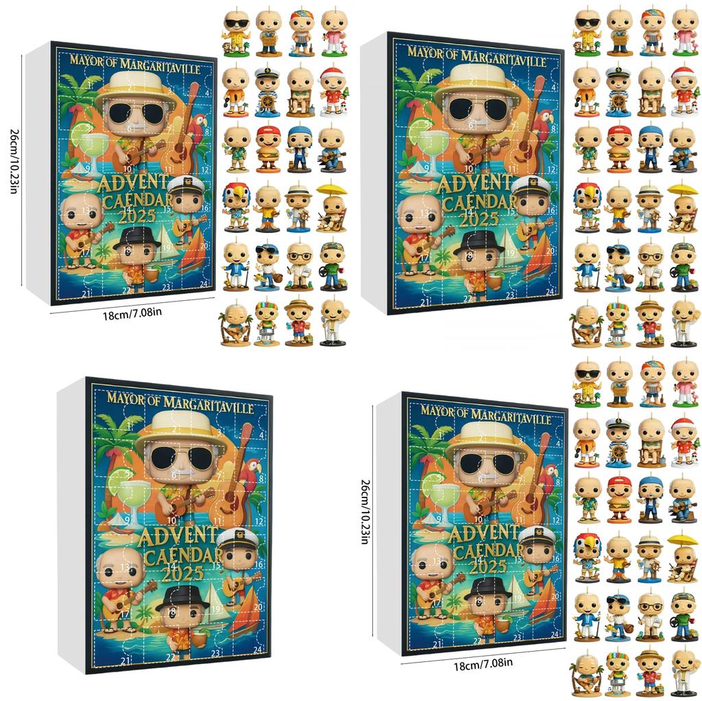 เครื่องประดับ ชุดอะคริลิคคริสต์มาส Featuring Elvis Presley สําหรับตกแต่งต้นไม้งานรื่นเริงและฉลอง