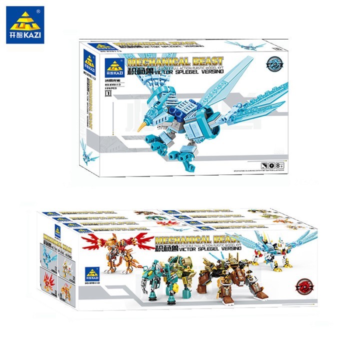 Kaizhi 8113 Mechanical Beast Mecha Building Blocks ใช้งานร่วมกับ Lego Fit Mythical Beast Boy ประกอบข