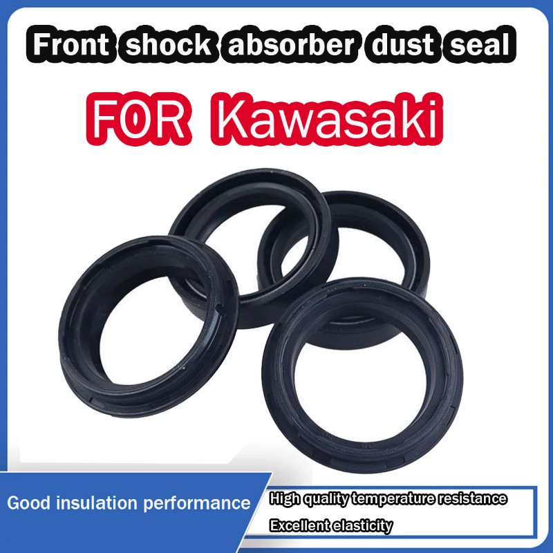 Front Fork Oil Seal & Dust Cover front shock absorber dust seal for Kawasaki KZ440B/G KZ440A LTD 19