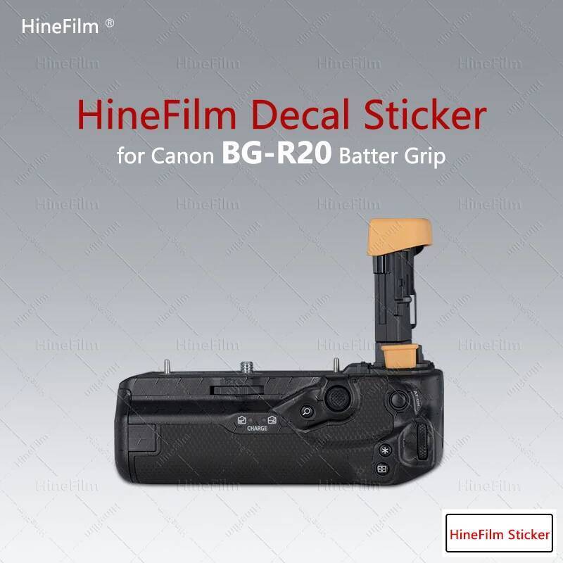 Hinefilm Skin สําหรับ BG-R20 แบตเตอรี่กล้อง Grip สติกเกอร์สําหรับ Canon R5II R5M2 R5 R6 R6M2 แบตเตอร