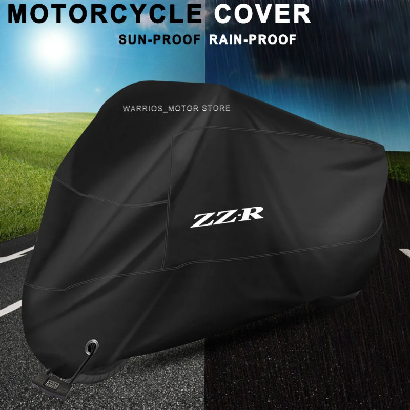 For Kawasaki ZZR250 ZZR600 ZZR1200 ZZR1400 ZZR Motorcycle Cover UV Protection Dustproof Snowproof M