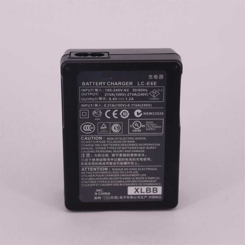 กล้อง LC-E6E Charger เครื่องชาร์จกล้อง E6E เหมาะสําหรับแบตเตอรี่กล้อง E6NH E6N LP-E6