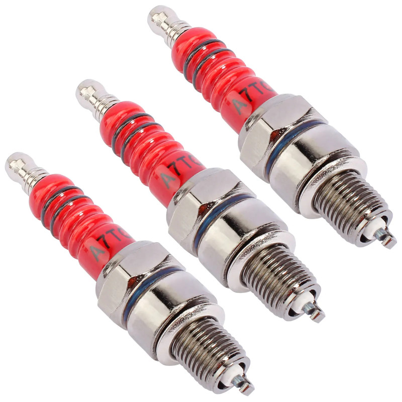 3X A7TC Spark Plug GY6 50cc-70cc 90cc 110cc 125cc 140cc 150cc 160cc Horizontal Z10YC Z12 Z8 Z9Y AC