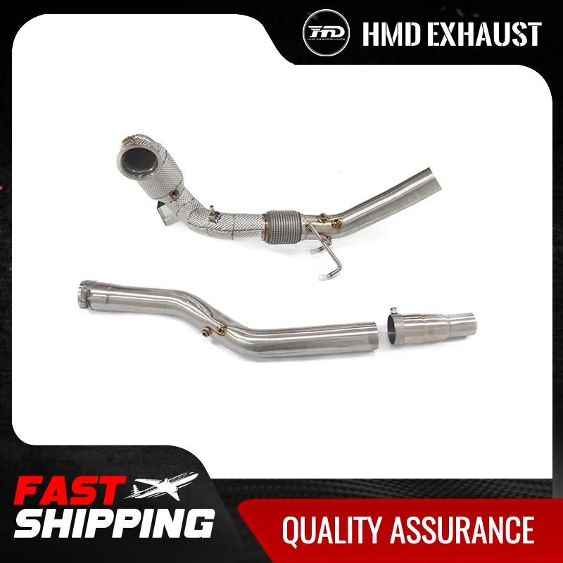 HMD Exhaust System High Flow Performance Downpipe for Audi S3 8Y 2.0T  with OPF Version With Heat S