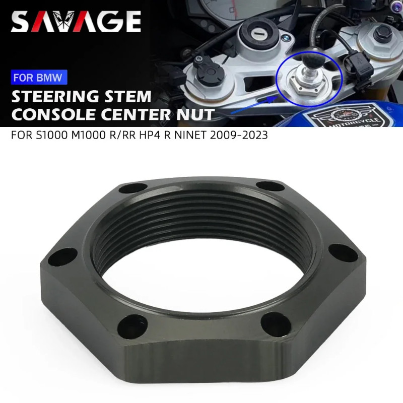 For BMW S1000RR S1000R HP4 R Nine T Motorcycle Central Console Upper Triple Clamp Steering Stem Cen