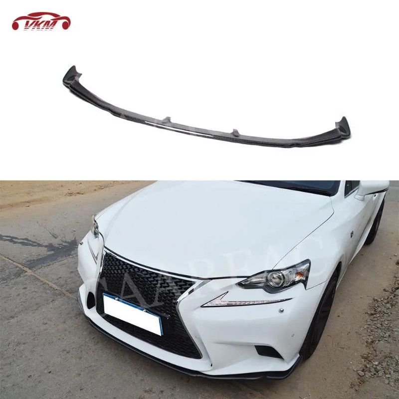 Carbon Fiber Material Front Bumper Lip Chin Spoiler for Lexus IS250 IS350 IS F Sport Sedan 4 Door 2