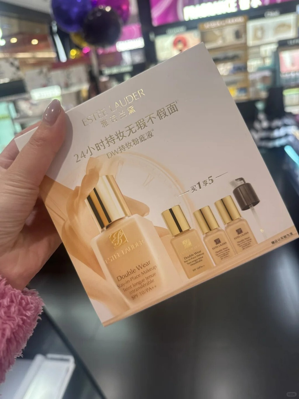 ดูมาใหม่คุณภาพสูงสุดของเคาน์เตอร์รูปภาพโรงงาน150 ➕ ค่าส่ง Estee Lauder dw Liquid Foundation 1w1 Gift