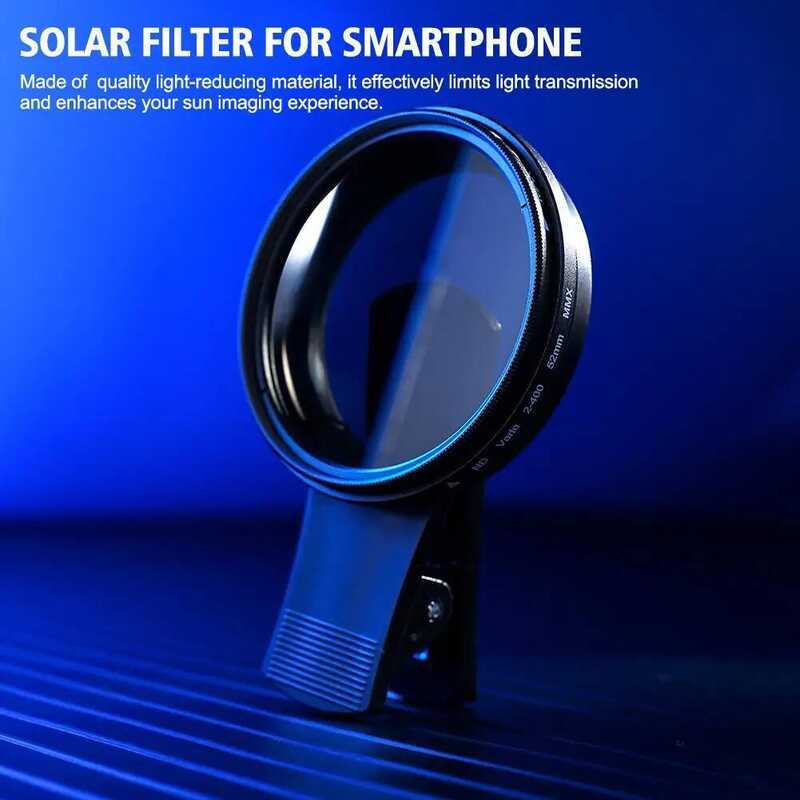 C 37Mm 52Mm Phone Lens Filter With Clip For Smartphone Universal Nd2-400 Variable Filter For Mobile