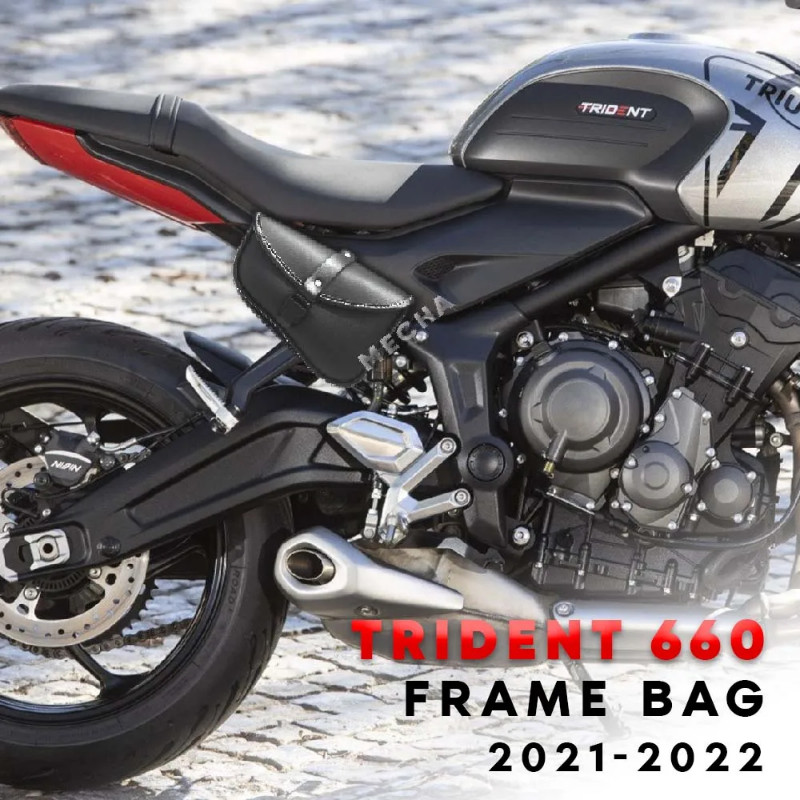 For Trident 660  2021 2022 Motorcycle Frame Crash Bars Waterproof Bag Repair Tool Placement Bag