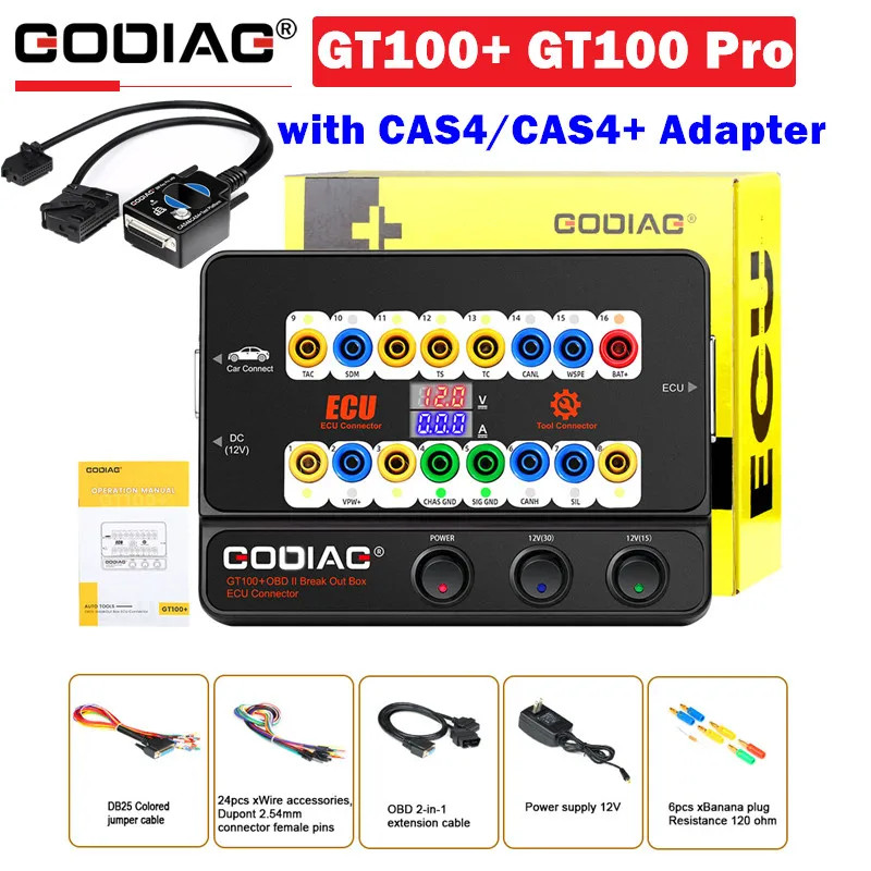 GODIAG GT100+ GT100 Pro OBDII Breakout Box ECU Bench Connector and GODIAG Test Platform For BMW CAS