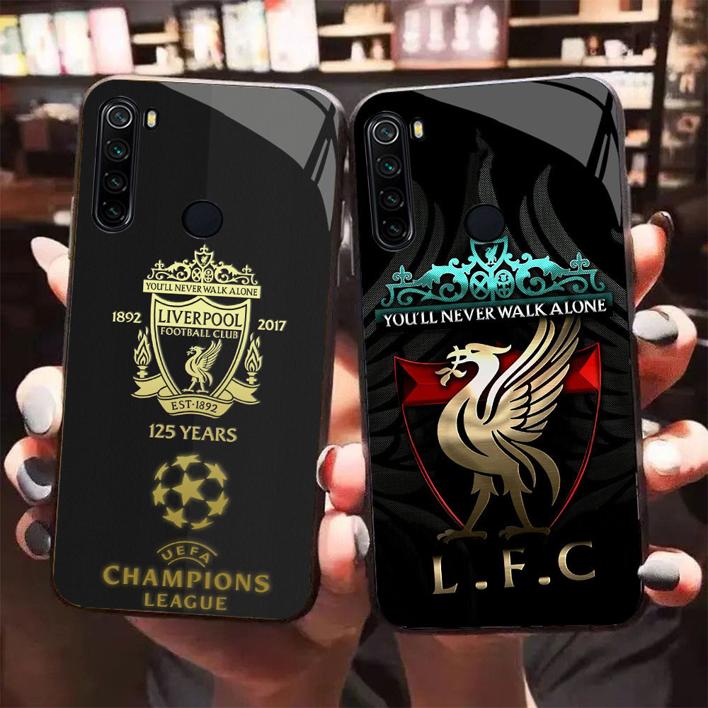HK-33 Liverpool Football Club Glass Casing สําหรับ Xiaomi Redmi Note 8 8A 10 9 Pro Lite