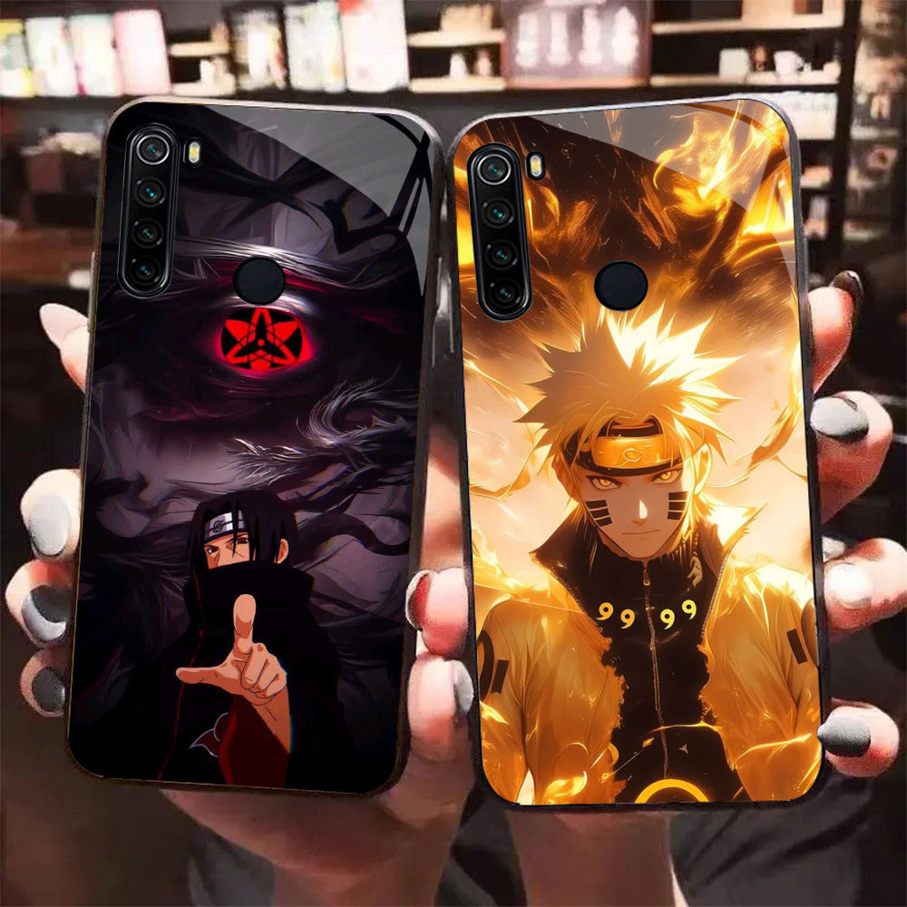 HK-36 MC Naruto Glass KACA Casing สําหรับ Xiaomi Redmi Note 8 8A 10 9 Pro Lite
