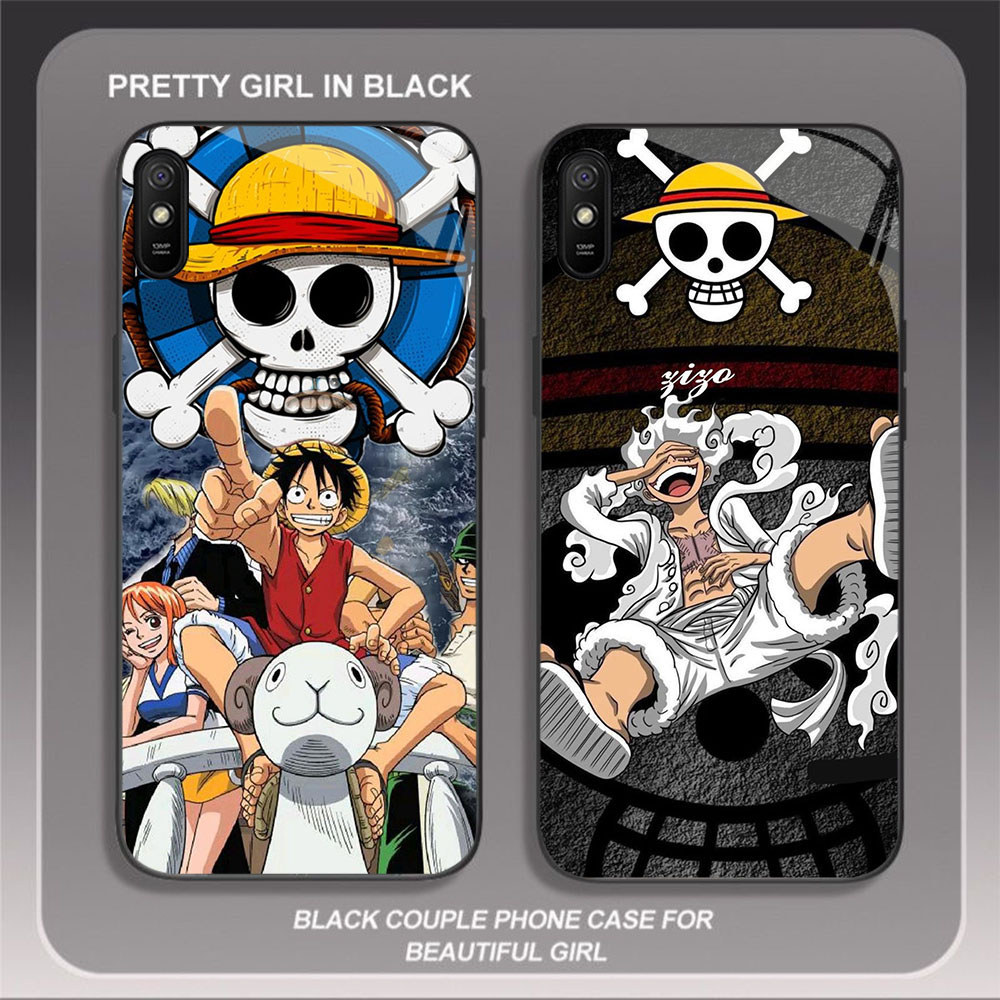 HK-63 One Piece ตัวอักษรรวบรวมปลอกแก้วสําหรับ Xiaomi Redmi หมายเหตุ Poco 14R A4 9i C75 14C 7 9A A3 P
