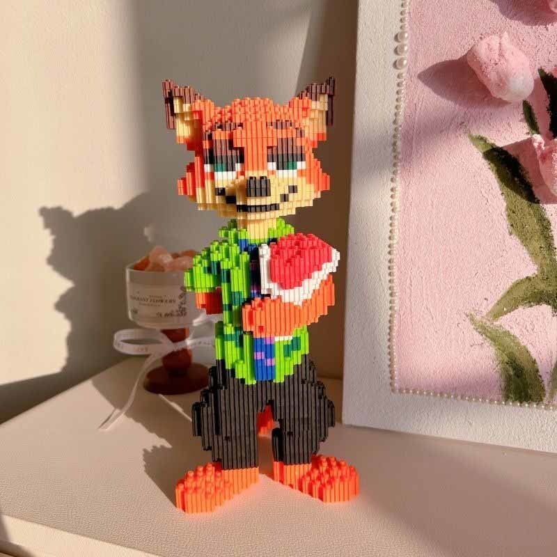 Zootopia Puzzle Bouquet Nickelodeon LEGO Puzzle Childrens 3D Puzzle Toy Educational Toy Decorative O
