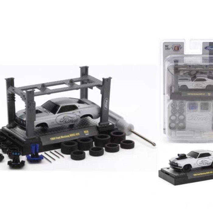 M2 1/64 1969 Ford Mustang โมเดลรถอัลลอย