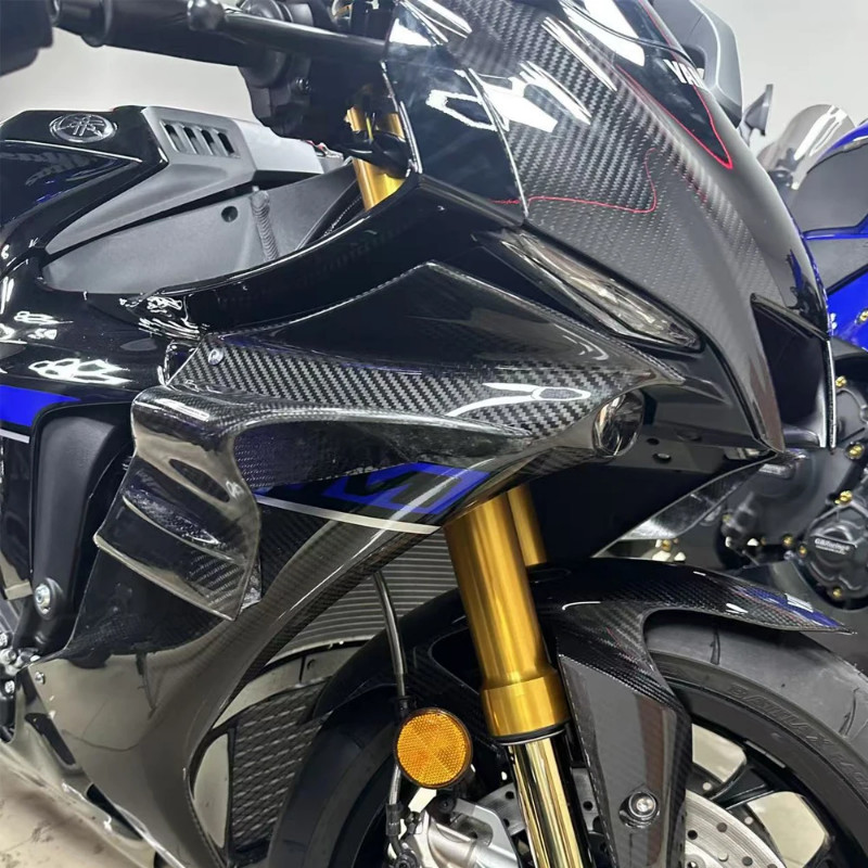 100% carbon fiber fixed wing for Yamaha YZF-R1 R1M 2021-2023 spoiler wing blades on motorcycles