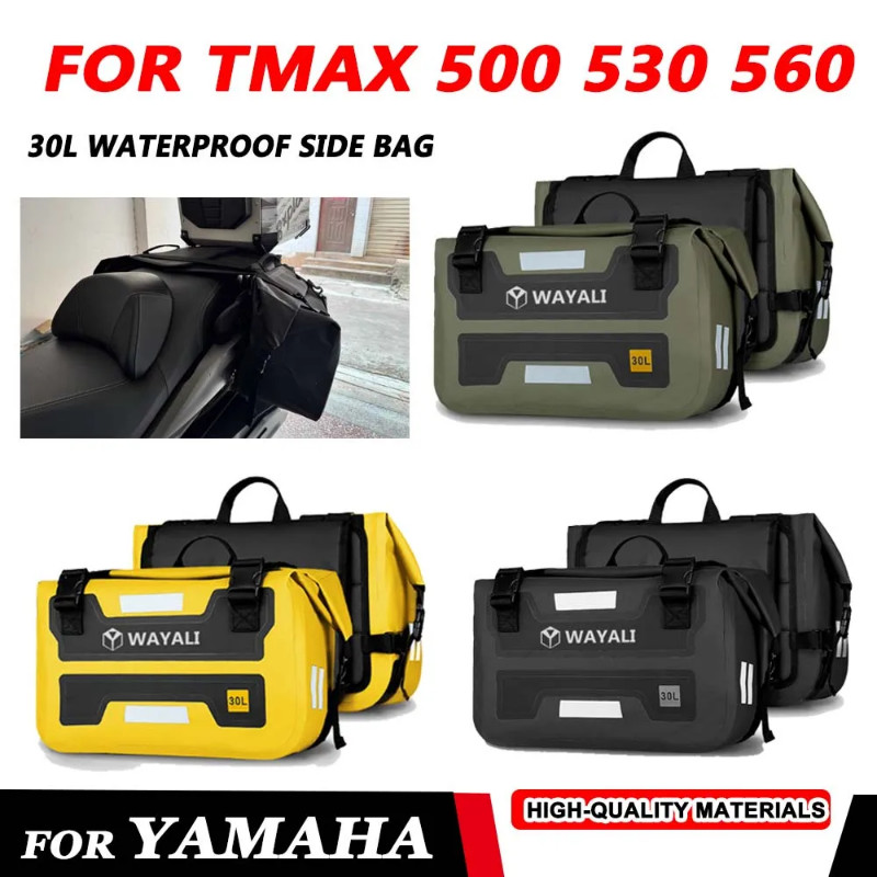 For YAMAHA TMAX 500 530 560 TMAX530 TMAX560 2025 Motorcycle Saddlebag Side Bag Outdoor Travel Water