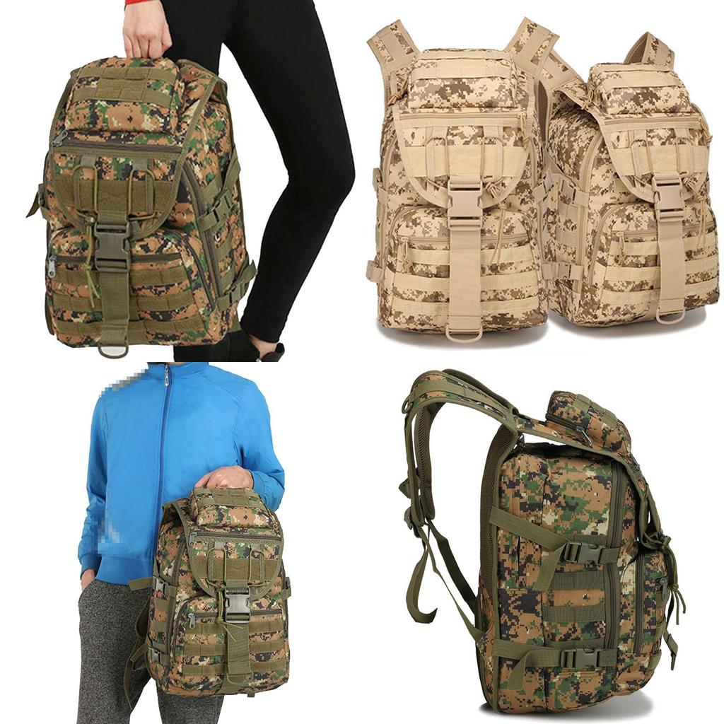 Hiking Militarygrade 40l และ Camping Backpack พร้อมผ้าระบายอากาศปรับได้และสายรัด