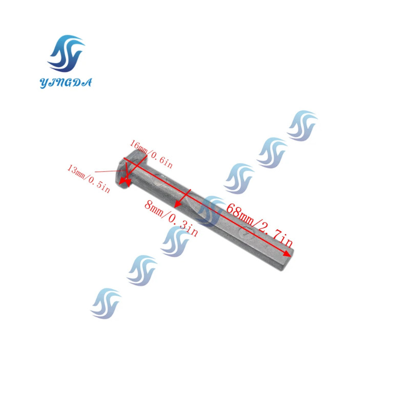 6H3-11325 Zinc Anode For Yamaha Outbaord Motor 2 Stroke 50HP 60HP 70HP 6H3-11325-00 6H311325 Boat E