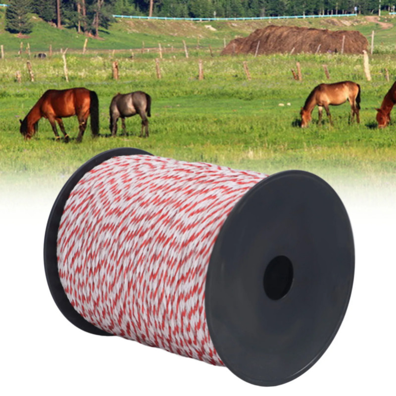 500m Electric Fence Power Wire For Farm Ranch Horses Cattle Sheep Dogs