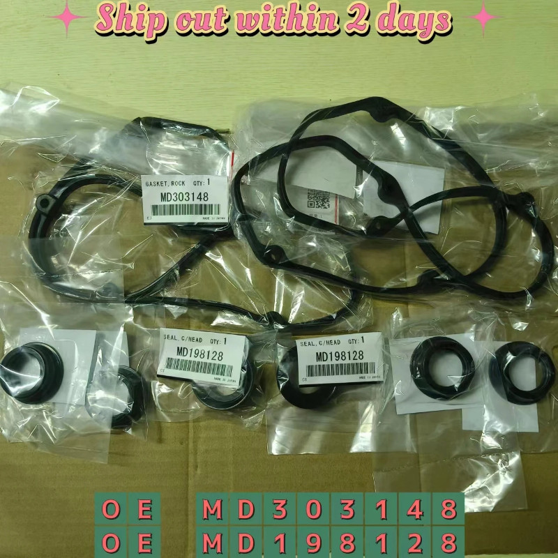 Rear Valve Cover Gasket For Mitsubishi Pajero V43 V73 V93 L200 K76T KB9T 6G72 6G74 MD303148 MD19812