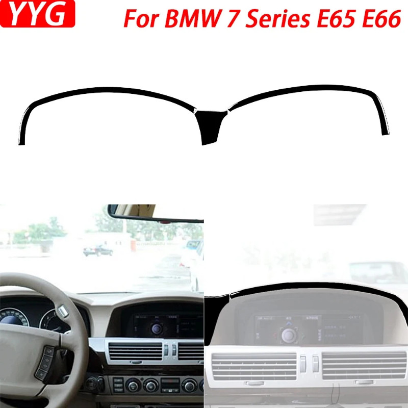 For BMW 7 Series E65 E66 2002-2008 Piano Black Speedometer Navigation Panel Surround Car Interior D