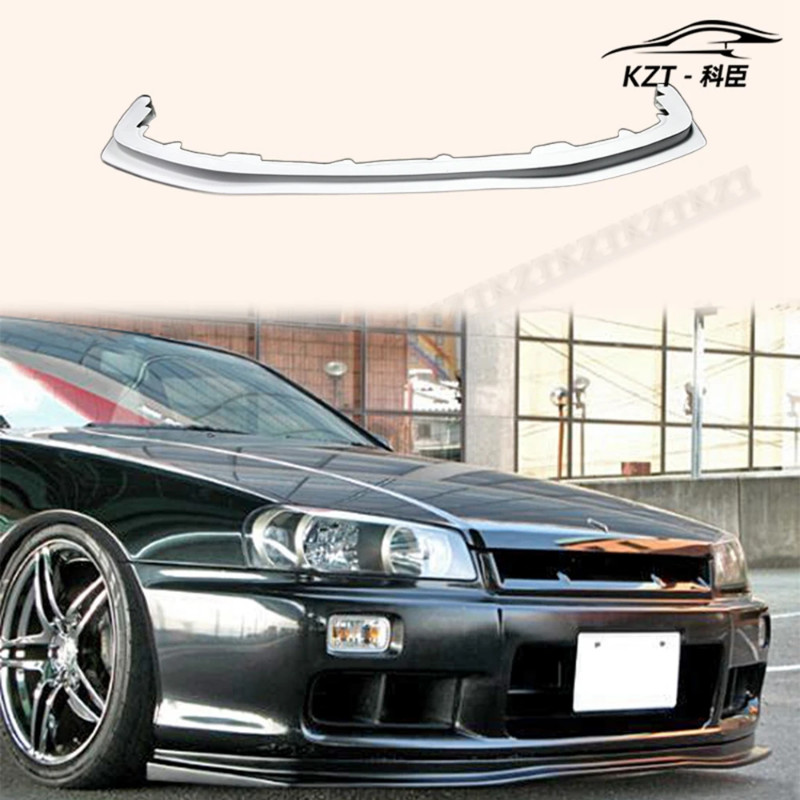 For Nissan R34 Gtt Type D1 Front Lip Fiber Glass