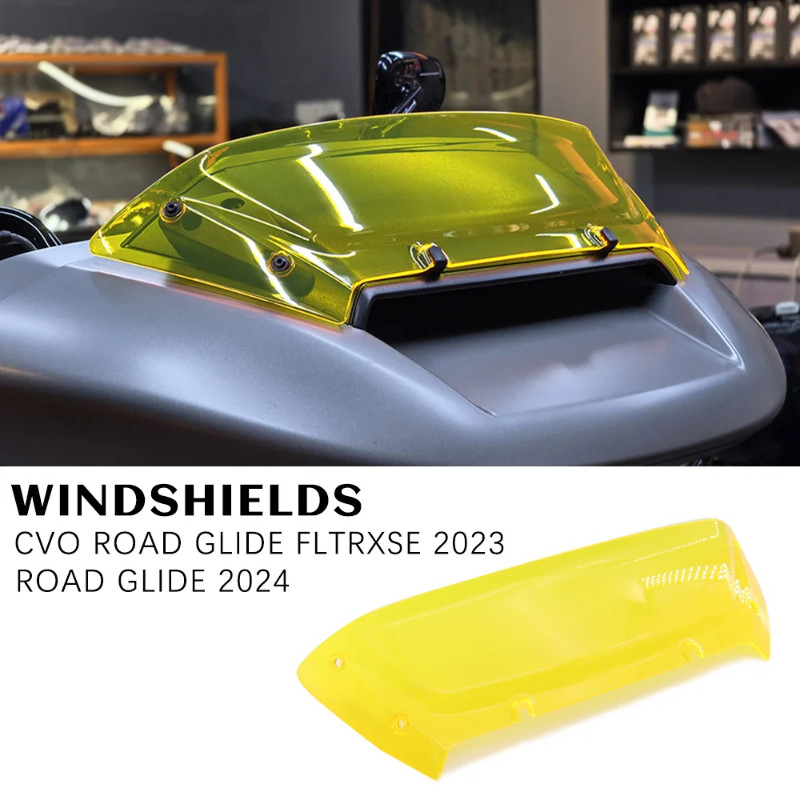 For Harley Road Glide 2024 Accessories Motorcycle Windshields TOURING CVO 121 117 CVO Road Glide FL