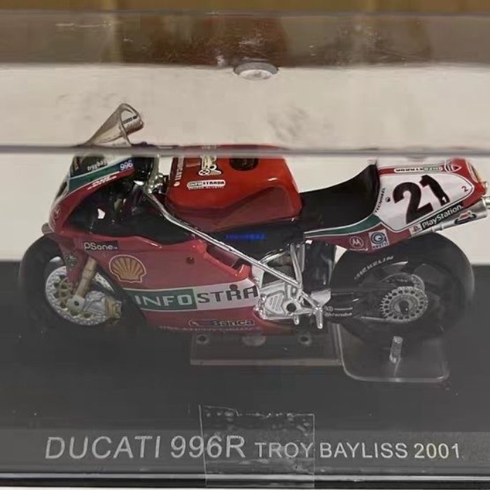 IXO OEM 1/24 Ducati 996R 2001 #21 รถจักรยานยนต์แข่งสําเร็จรูปรุ่น