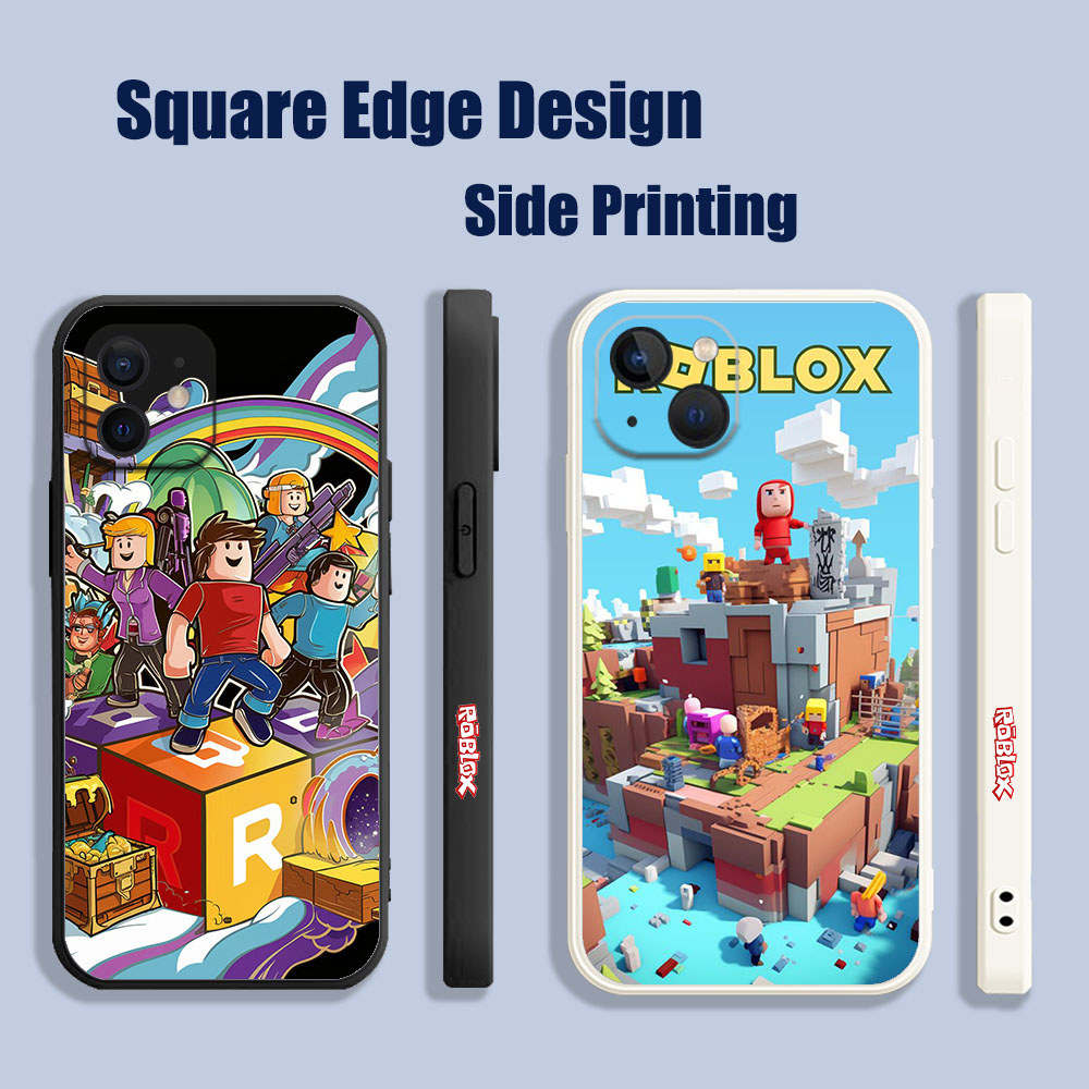เคสสําหรับ iPhone 14 Pro Max ROBLOX เกม FRX18 Play เคสโทรศัพท์ขอบสี่เหลี่ยม