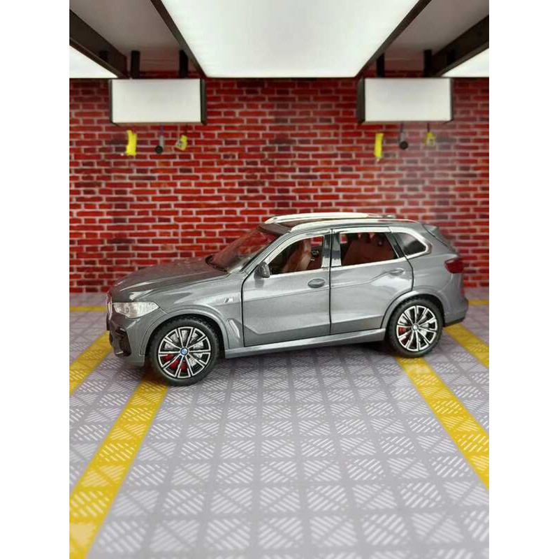 C 1:24 BMW X5 Alloy Model Car Suv Collectible Miniature Alloy Diecast Scale Vehicle Model Sound & L