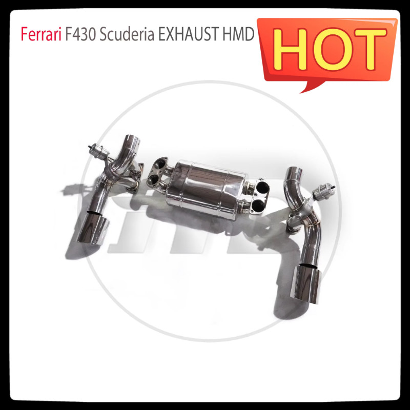 HMD Stainless Steel Exhaust System Performance Catback for Ferrari F430 Scuderia Valve Muffler