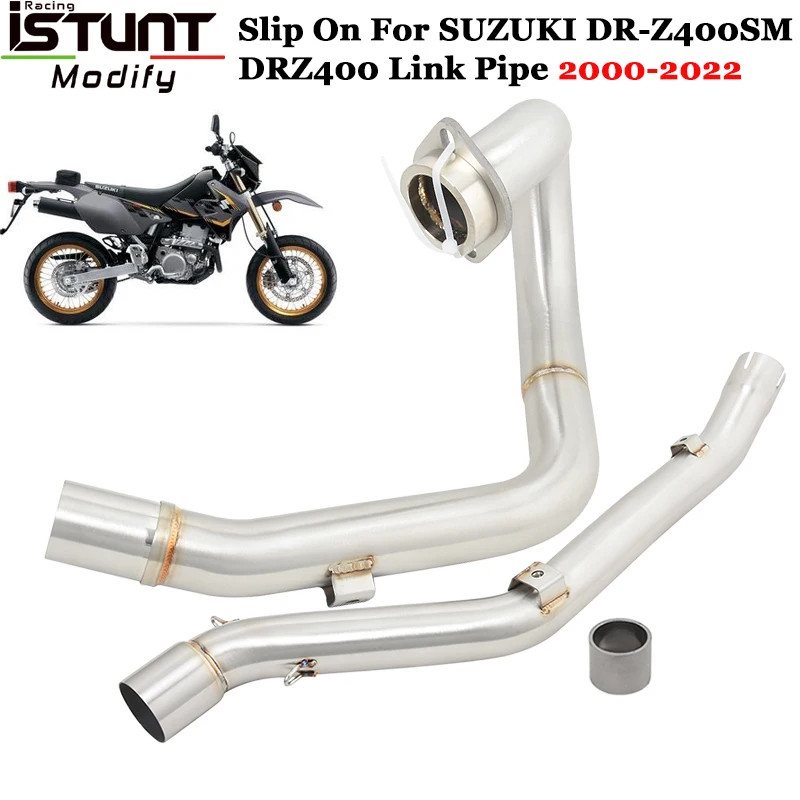 For SUZUKI DR-Z400SM DRZ400 DR650 DRZ400 SM 2000 2021 2022 Motorcycle Exhaust Escape Systems Front