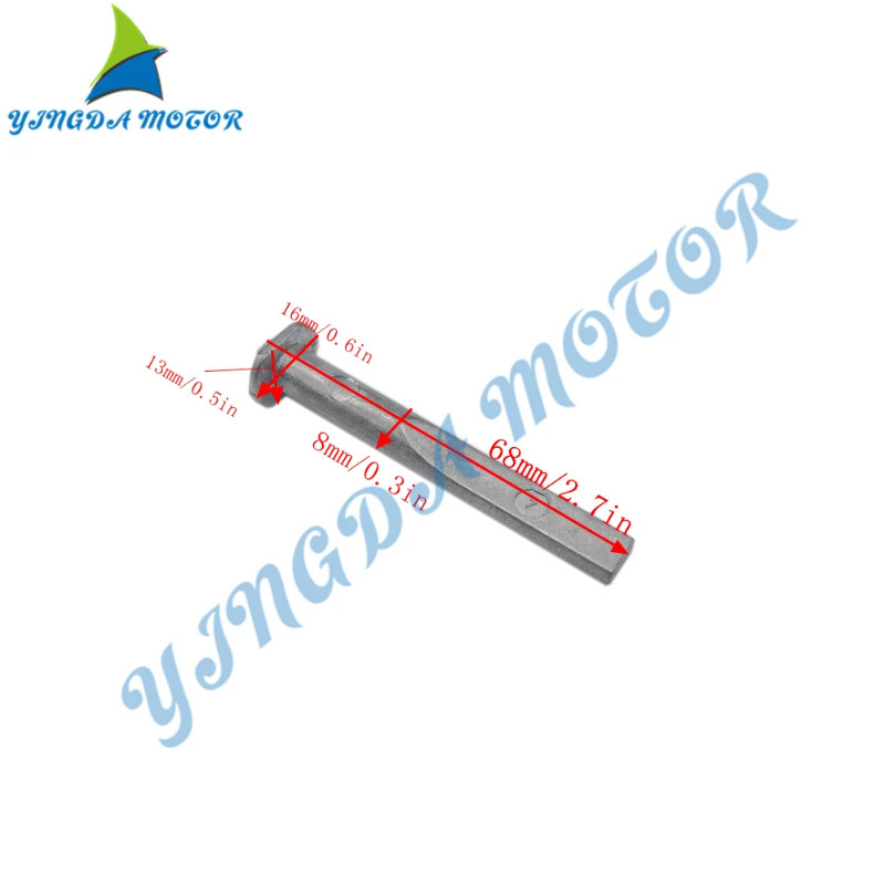 6H3-11325zinc Anode For Yamaha Outbaord Motor 2 Stroke 50HP 60HP 70HP  6H3-11325-00 6H311325 Boat E
